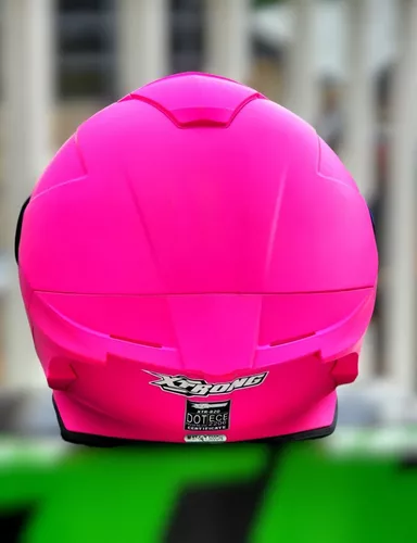 Casco Moto Mujer Rosa Barbie Ece2206 Xtrong Fucsia Deportivo