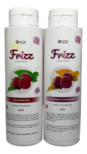 Shampoo Y Acondicionador Orgánico Frizz Control 500ml