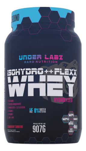 Isohydro++ Flexx Whey Nova Fórmula Pote 907g - Under Labz SABOR:Strawberry Smothie