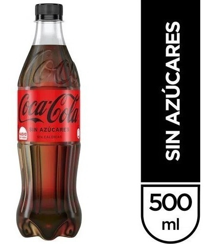 Gaseosa Coca-cola Sin Azúcar Botella 500 Ml. X 6 Unidades