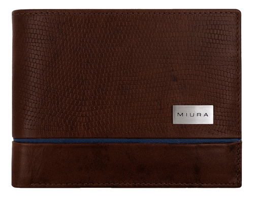 Billetera Miura Hombre Mod. Bartolomeo 100% Cuero Natural