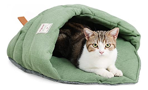 Cama Gato Cueva Suave - Caliente Y Lavable - Para Gatos Y