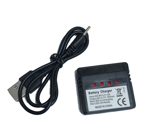 Cargador Usb Simultaneo X4 Baterias Lipo 3.7v 500mah Flex