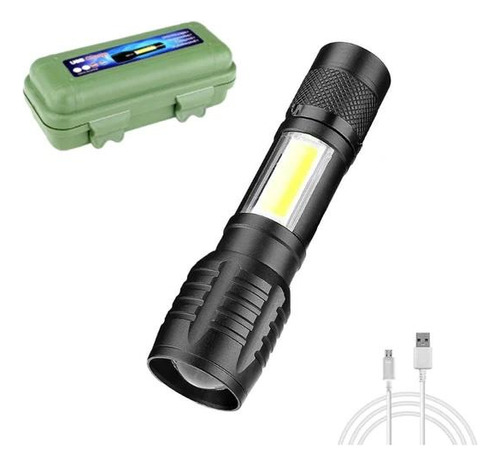 Mini Linterna Y Lampara Led Tactica Recargable Usb