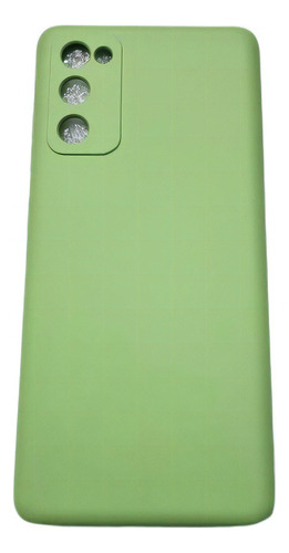 Capa emborrachada Genérica Silicone Aveludado Anti-Queda pistache para Samsung Galaxy S Galaxy S20 Fe de 1 unidade