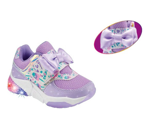 Tenis Sneakers Con Luces Mini Moon 226 Moño Candy 15/17.5