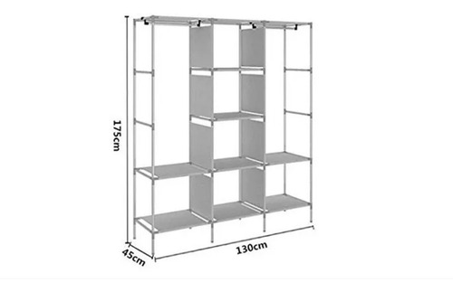 Imagen 2 de 3 de Armario Closet Baño Ropero Armable Grande