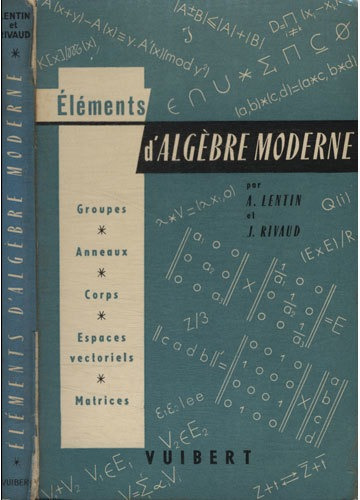 Éléments DaLGèbre Moderne Com Ex Libris (Usado)