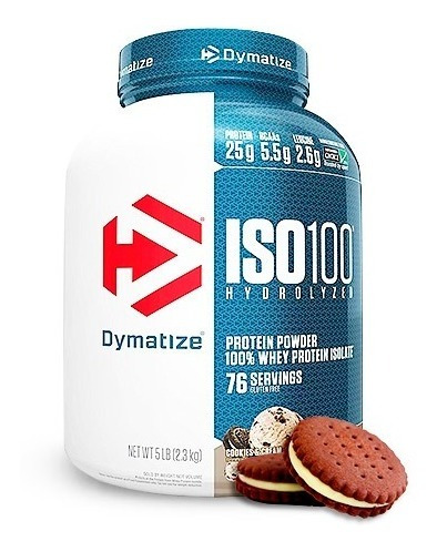 Iso 100 Dymatize 5 Libras Sabor Cookies And Cream, 