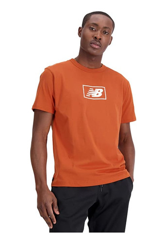 Remera New Balance Logo De Hombre - Mt33512rox