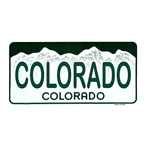 Placa De Matrícula De Metal Del Estado De Colorado, Et...