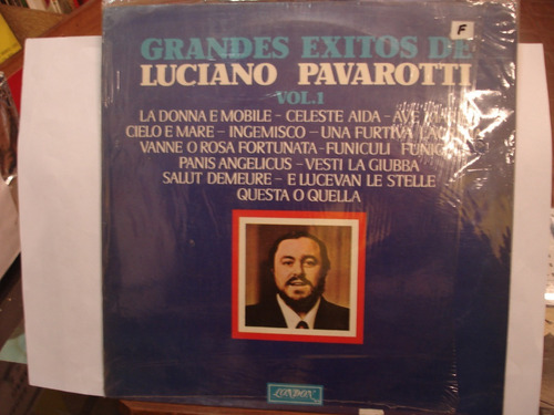 Luciano Pavarotti Grandes Exitos Vol. 1 Disco Lp Vinilo    D