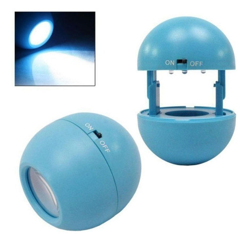 Mini Antorcha Luz Led Lupa Microscopio Telescopio Azul