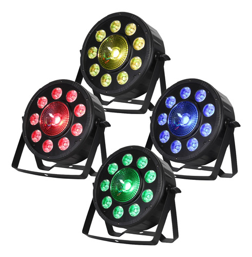 Par 64 1x30w + 9x9w = 130w Hyper Led Dmx Rgb Combo 4 Piezas