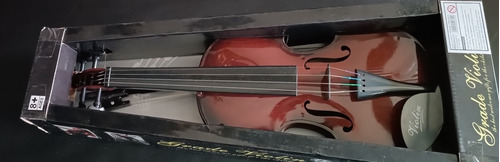 Violín Grande En Plástico.cada Cuerda Real Con Su Sonido