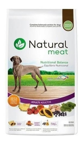 Natural Meat Adultos  X 15kg Dm Mascotas