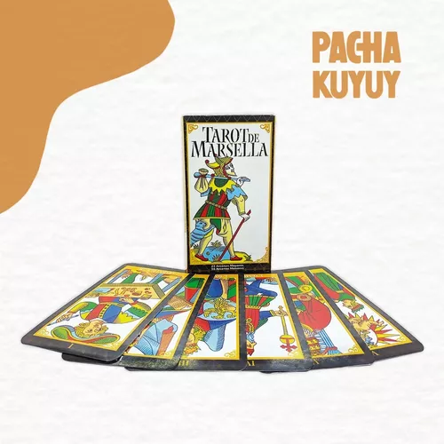 Cartas Tarot Marsella Negro Tb + Guía - Pacha Kuyuy