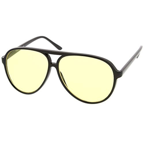 Zerouv - Gafas De Sol Plástico Aviator Grandes