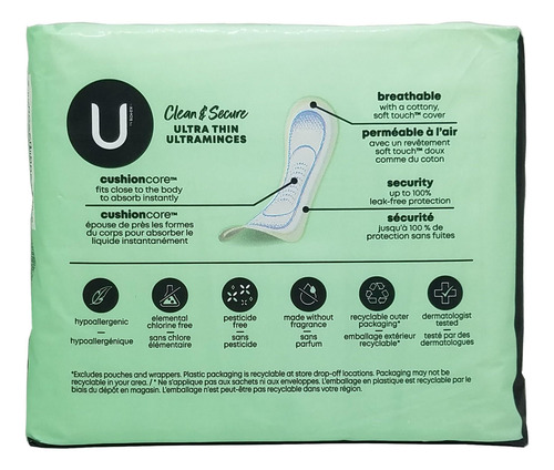 Kotex Security Ultra Delgada Almohadillas Largas 20 Cada Una