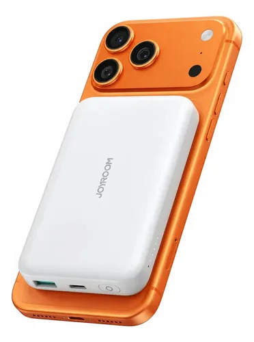 Bateria Externa Power Bank Magnética MagSafe 10000 Mah Carga Rápida 20w Joyroom Blanco