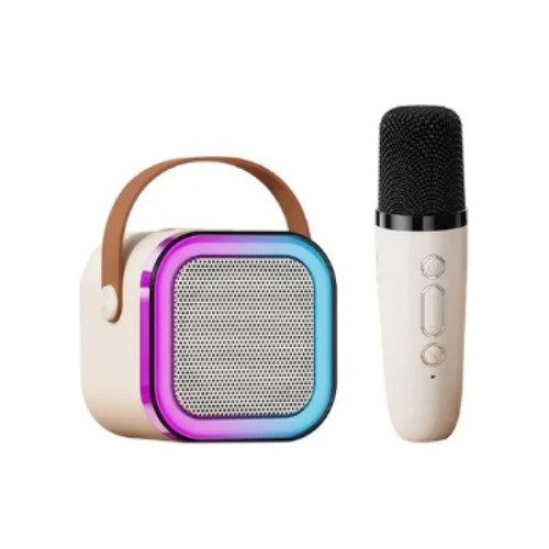 Caixa De Som Karaokê Microfone K12 Infantil Bluetooth 