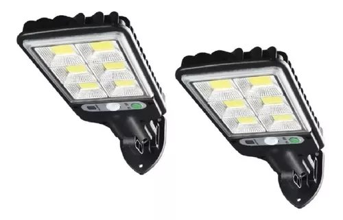 X2 Foco Solar 120w Focos Solares Potentes Led Exterior Foco