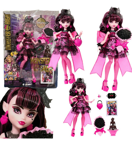 Monster High Vestido De Fiesta Draculaura Em