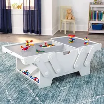 Comprar Mesa De Legos Construcción Bloques Niños Almacénamiento
