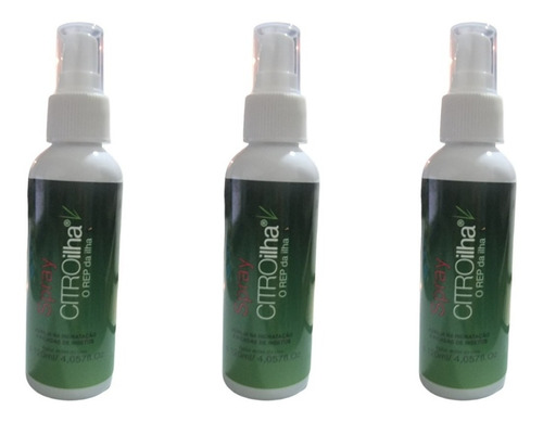 Kit 3 Repelente Natural Citronela - Citroilha Spray 120ml