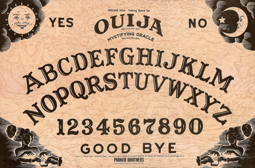 Tabla Ouija Póster Lámina Terror Decoración 48x32cm.300gs.