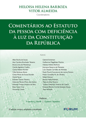 Livro Comentários Ao Estatuto Da Pessoa Com Deficiência À...