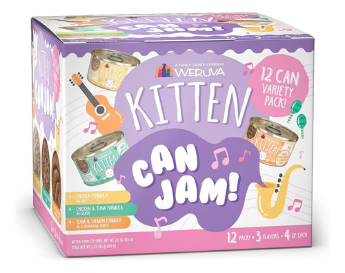 Weruva Gatito - Can Jam! Alimento Humedo 12 Latas 3oz