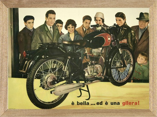 Gilera  Clasica Moto, Cuadro, Publicidad, Poster       P249