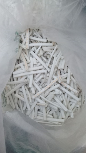 Scrap De Pvc Cable Blanco - Negro - Varios X Bolsa 4,6kg