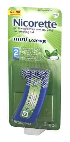 Nicorette Menta Mini Pastillas Para Ayuda Dejar De Fumar