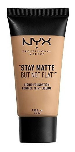 Base Líquida Mate Nyx Stay Matte, Medium Beige, 1.18 Oz