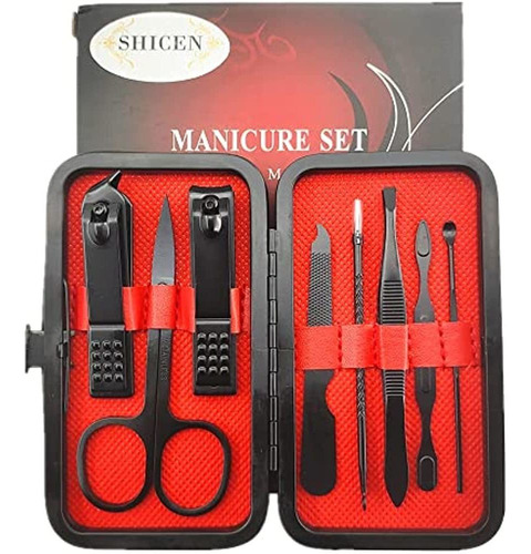 Shicen Juego De Manicura Kit De Cortaúñas Profesional Herram