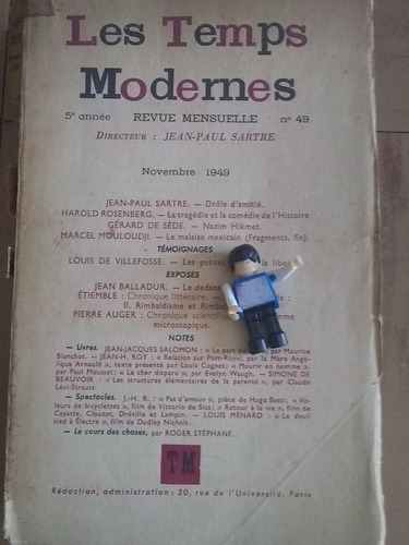 Revista Les Temps Modernes / Nov. 1949 / Dir: J. P. Sartre