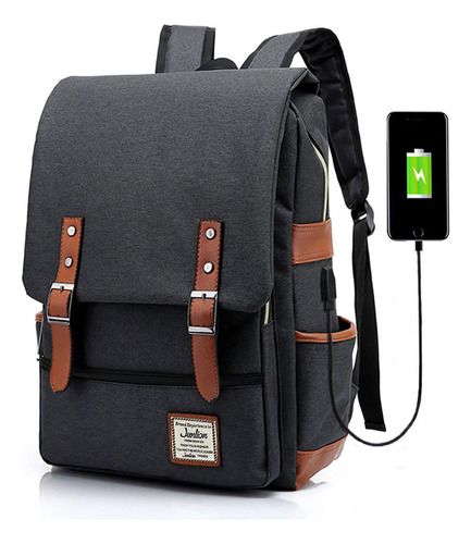 Junlion Mochila Unisex Para Laptop De Negocios, Bolsa De Via