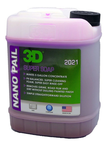 3d Super Soap Nanopail Shampoo Hyper Concentrado Alta Espuma