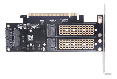 Ssd Nvme Pcie X16 A M.2 M Key Ssd+ssd M.2 B Clave+adaptador