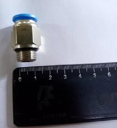 Conector Neumatico Rosca C/ O'ring 1/4 X 10mm Por 4 Unidades