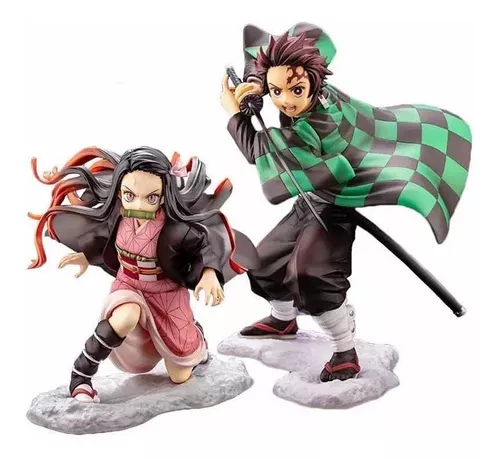 Boneco Articulado Tanjiro Nezuko Zinetsu Demon Slayer Nendroind Promoção  Pronta Entrega