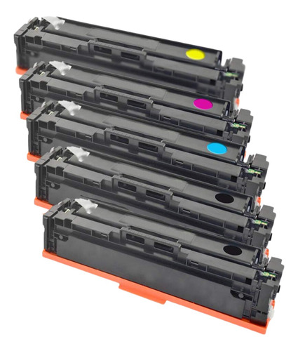 Kit 5x Toner Compatível Hp M252dw M252 Laserjet Color M277dw