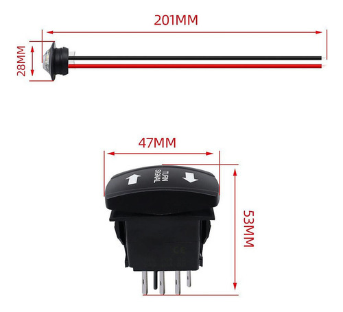 Kit De Señal De Atv/utv, Señal De Universal Con