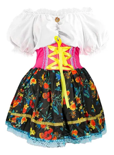 Vestido festa cheap junina adolescente