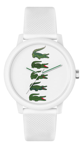 Relógio Lacoste Masculino Borracha Branco - 2011280