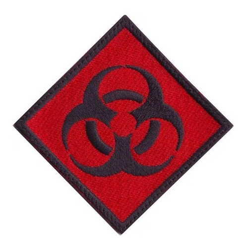 Resident Evil Biohazard Parche Bordado Radioactivo 8cm