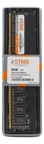 Memoria Ram Strig Ddr4 8gb2666 Mhz Dimm Pc 1 Año De Garantia