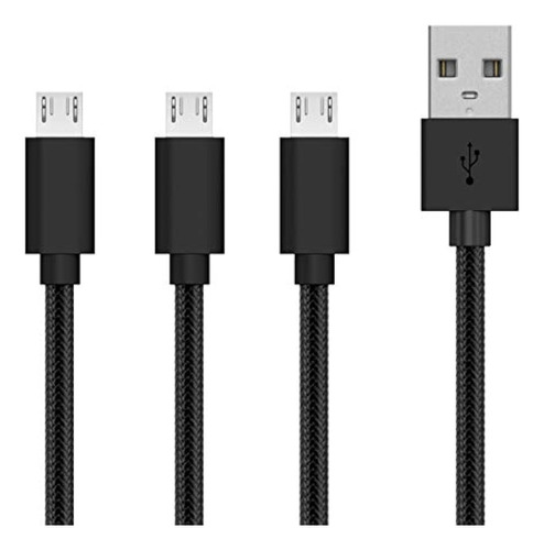 Talk Works Cable Micro Usb Paquete De 3 Cargador De Teléfono